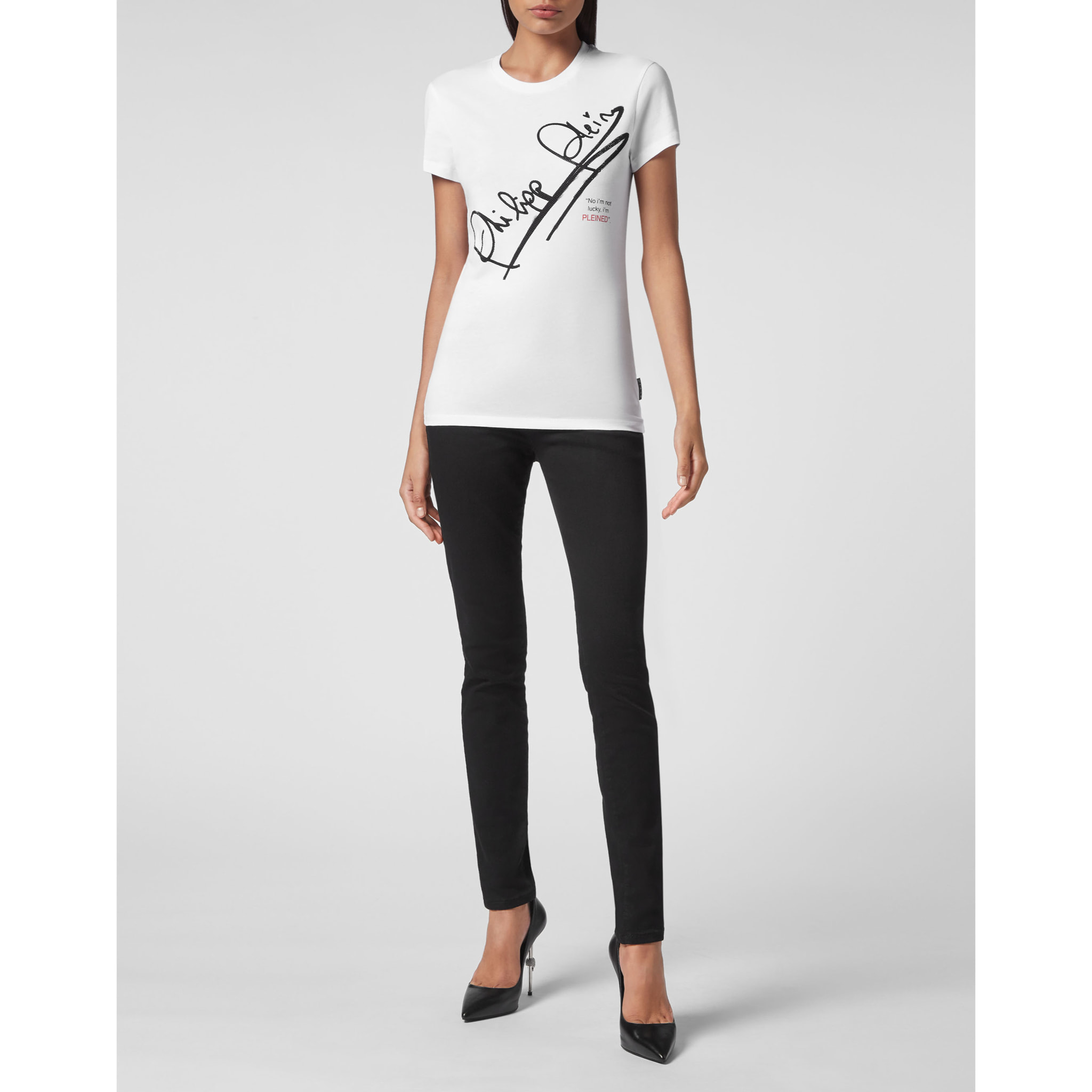 PHILIPP PLEIN Camiseta de cuello redondo SIGNATURE
