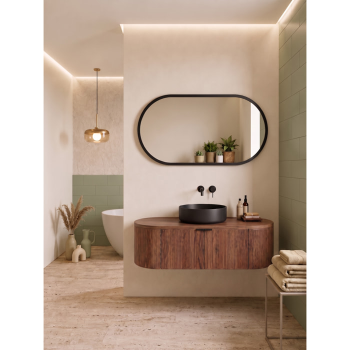 MOBILE DA BAGNO GLOBO 120 NOCE- 4 PEZZI