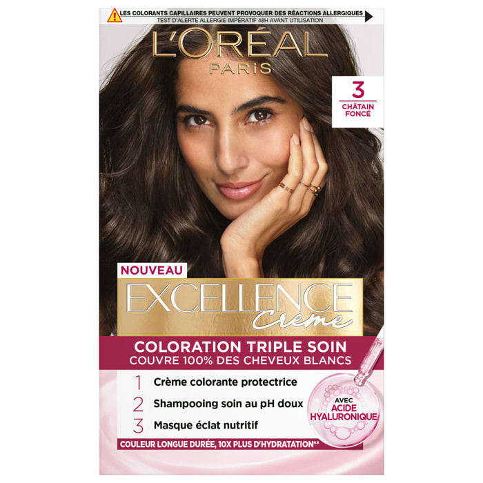 L'Oréal Paris Excellence crème Coloration 3 Châtain foncé