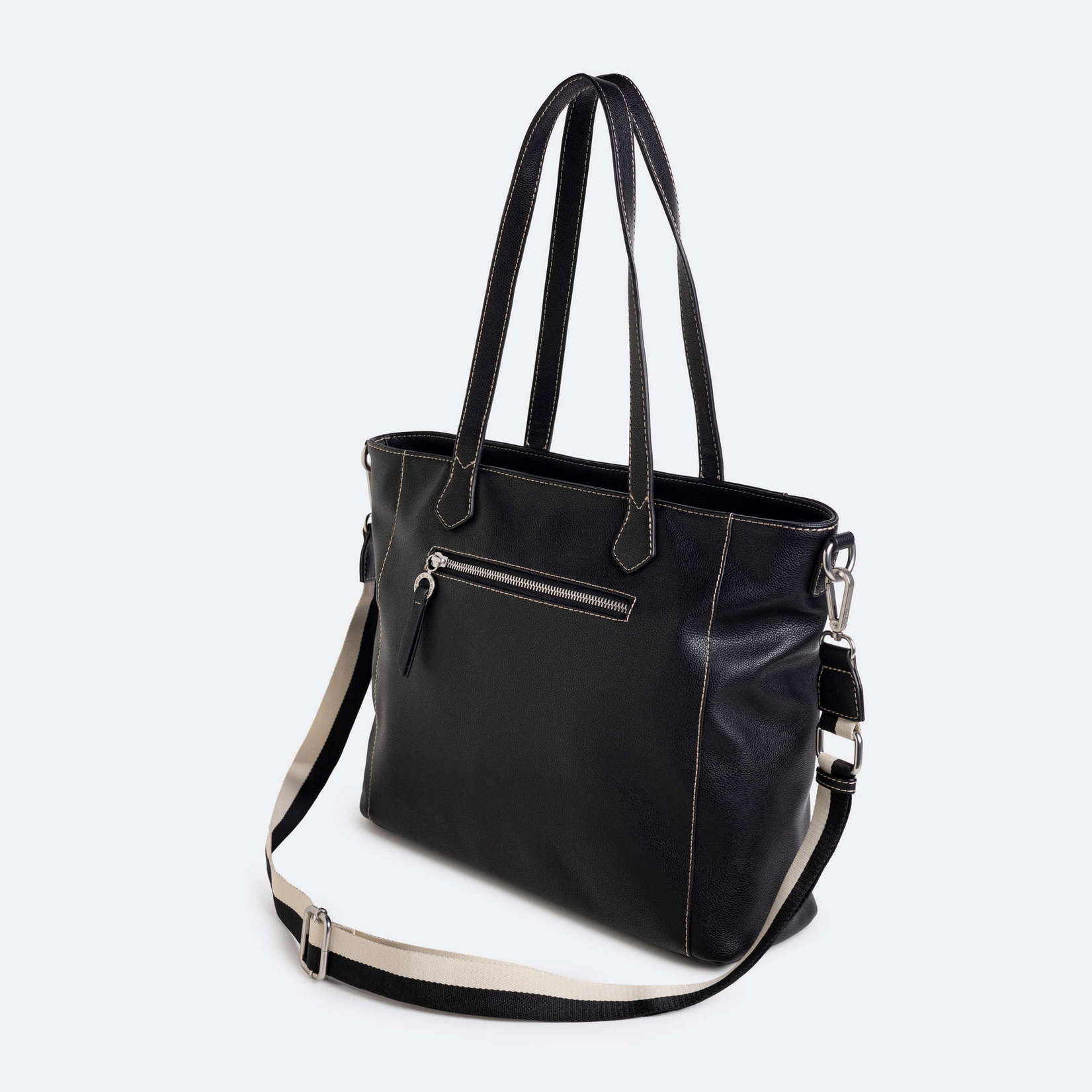 ESSENTIALS SHOPPER BLACK