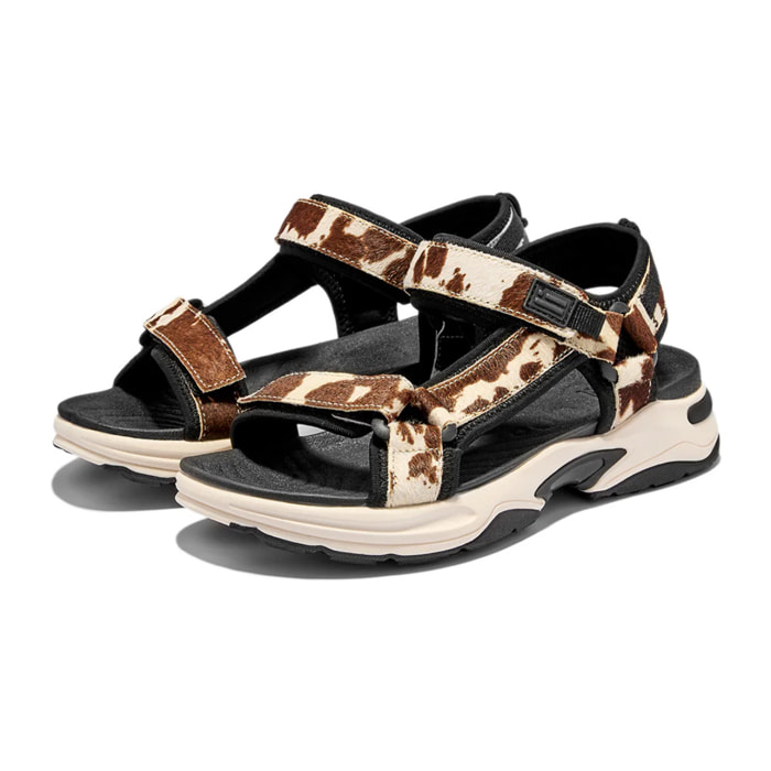 Sandalias Deportivas de Mujer con Estampado de Vaca