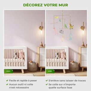 Stickers Muraux décoration adhésifs Portique Enfants Animaux
