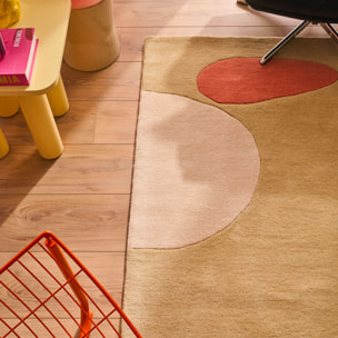 PANTONE - Tapis en laine fait main NUAGE SUCRE pastel