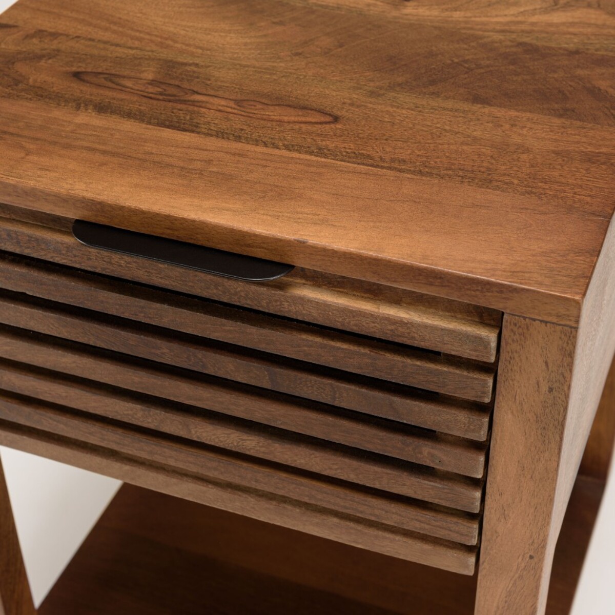 ALIX - Table de chevet en bois de manguier 1 tiroir ajouré