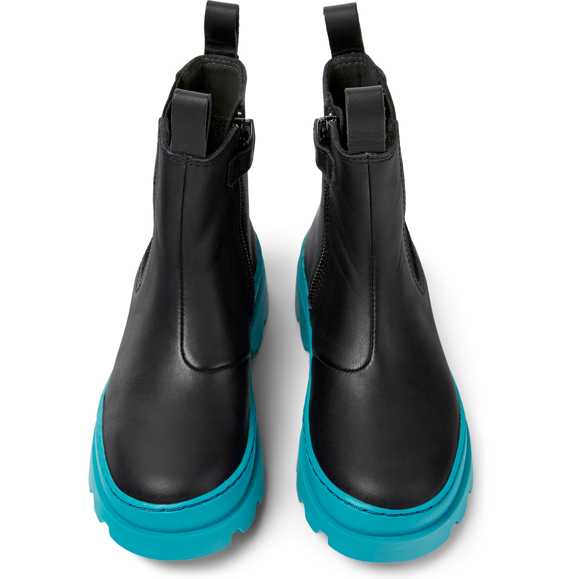 Botines - CAMPER Brutus - Negro - Cuero liso