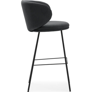 Lot de 2 tabourets en tissu - COCOON