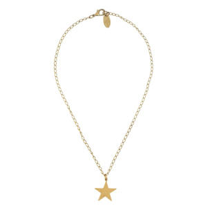 Gargantilla cadena dorado colgante estrella 40cm