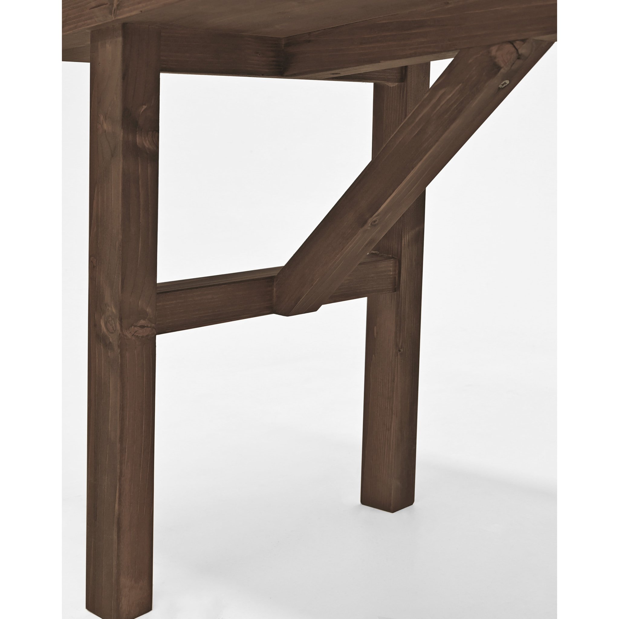 Table basse en bois massif finition noyer Hauteur: 45 Longueur: 120 Largeur: 50