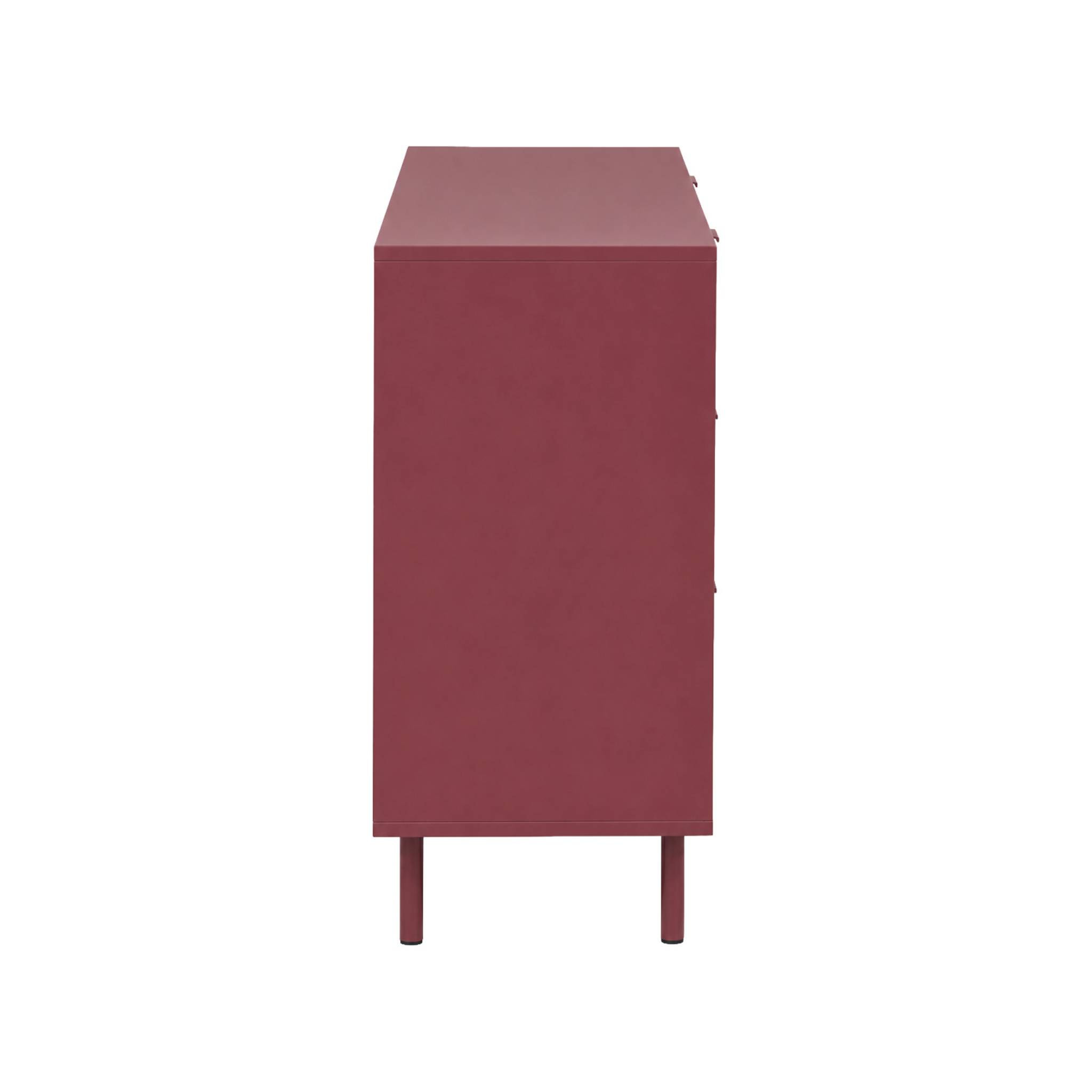 Commode décor bois et métal 6 tiroirs ELLIE
