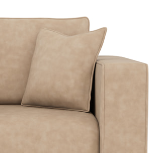 Topaze - fauteuil en simili - Beige