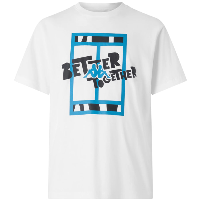 T-Shirts & Top Kappa Uomo Logo Gimmio Bianco