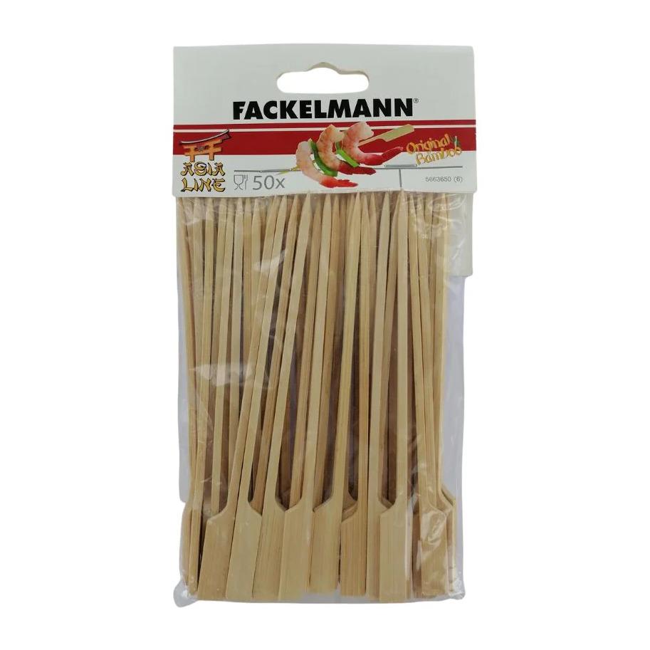 Lot de 100 pics en bois brochettes de 15 cm Fackelmann Single Use