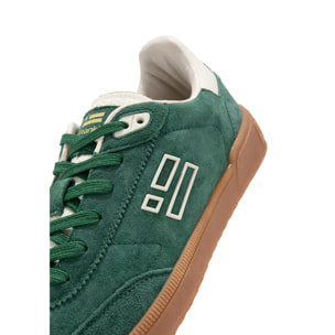 Zapatillas Bajas Piel Serraje Rebel Basic Flag Verde D.Franklin