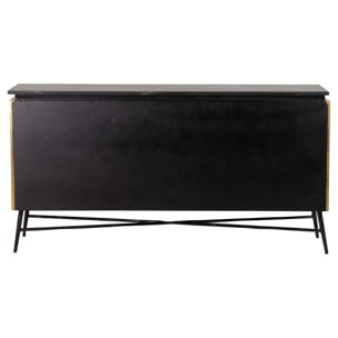 Aparador Piedra Metal Mdf Lumina 160x40x81 Cm