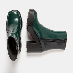 Botines con tacón 1974 NAPPA SHINNY JUNGLE-BLACK/BERNA color Jungle-black