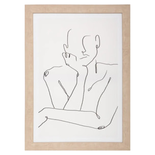 Toile encadrée "Visage" 50x70cm