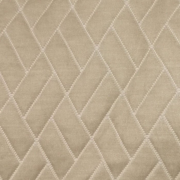 Copridivano texture in rilievo tinta unita melange beige in polistere