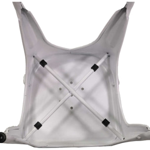 Sedia New Bristol Vacchetti in ferro bianco antico cm43x43h45/84