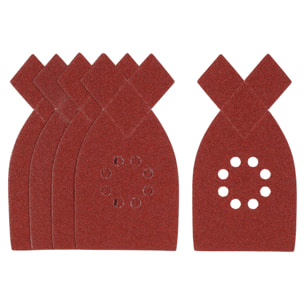 Stanley 5 abrasifs corindons pointus qualité supérieure auto-agrippants grain 80