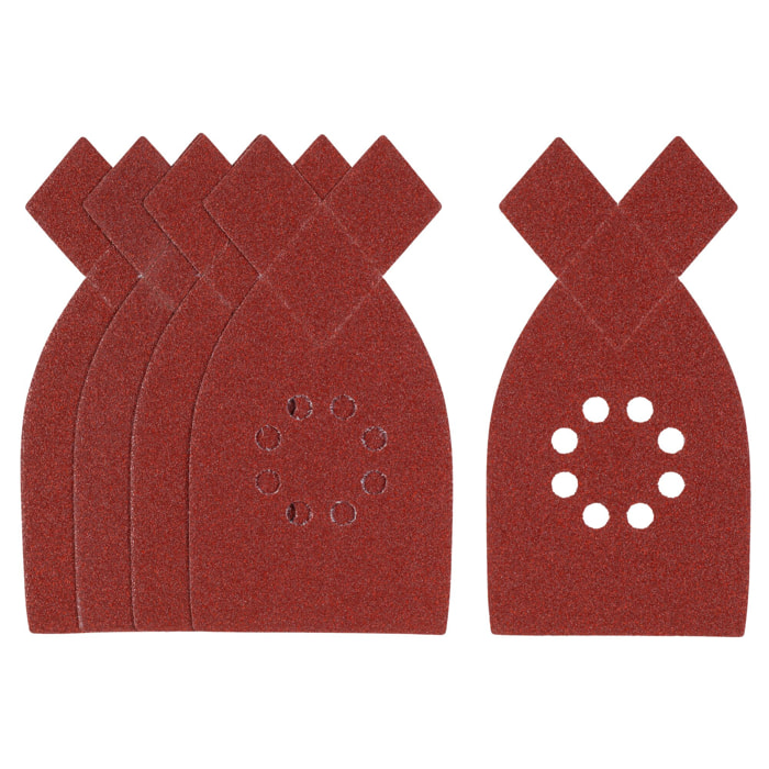 Stanley 5 abrasifs corindons pointus qualité supérieure auto-agrippants grain 80