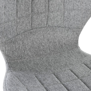 Lot de 2 tabourets de bar – Hauteur réglable – Pivotants 360°