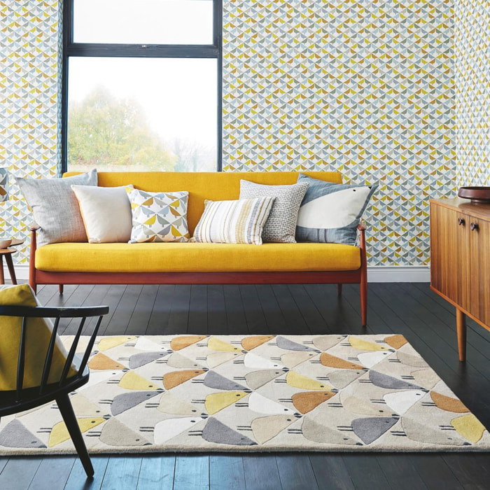 Tapis salon et chambre fait à la main en laine motif animaux DÉSIRIX