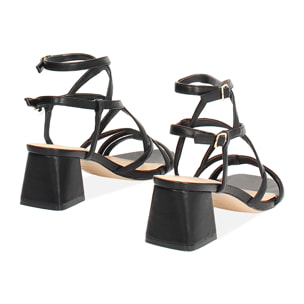 Sandali neri tacco 5,5 cm