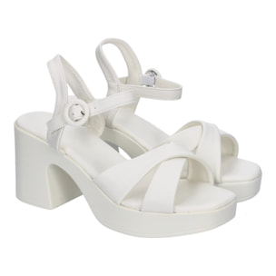 Sandalia de Tacón para Mujer Comodas y Elegantes, Diseño Moderno con Tiras Cruzadas en la Pala