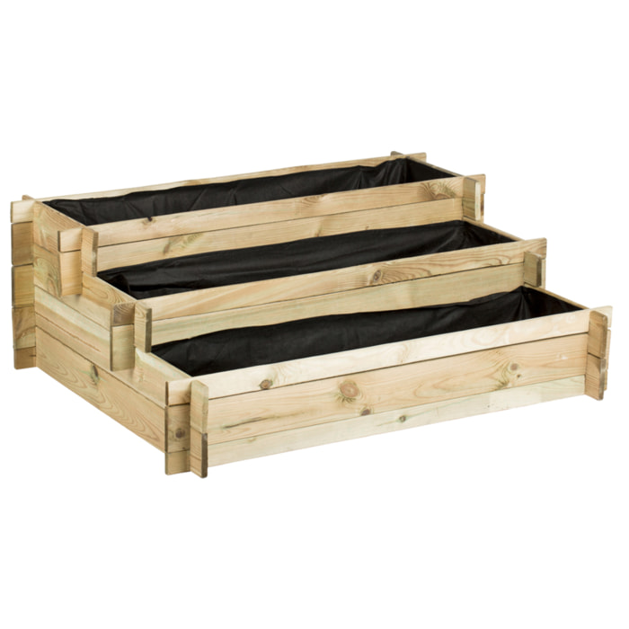 Huerto Urbano 3 Alturas Stepnature 113x88x40 Cm