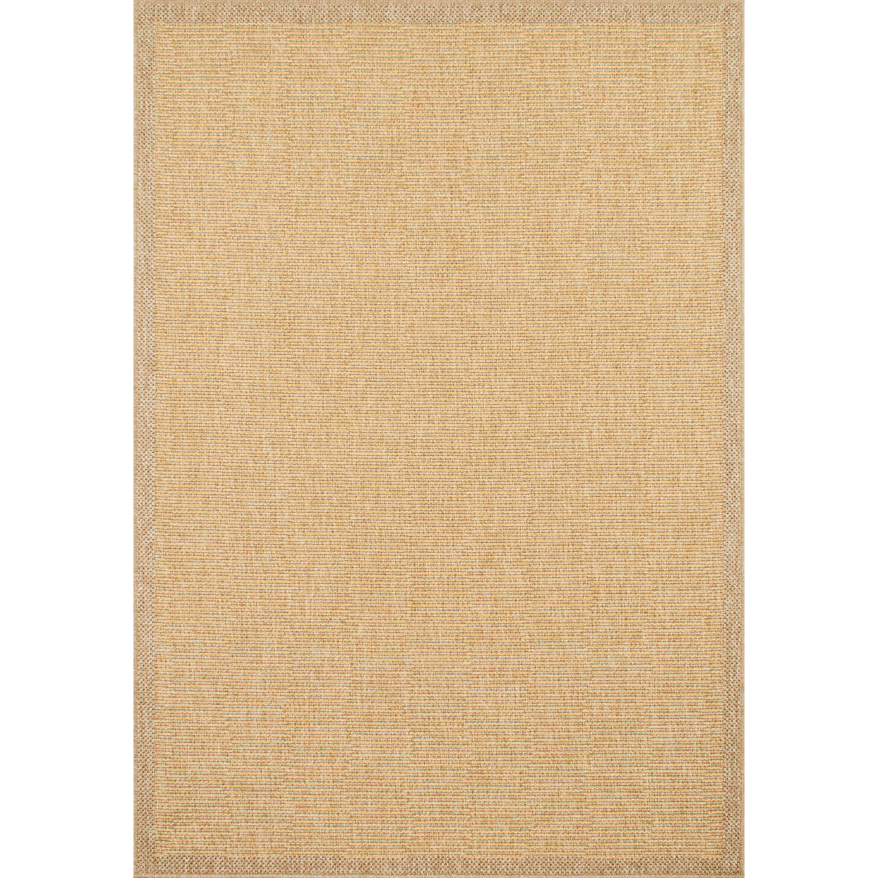 Tapis naturel motif jaune