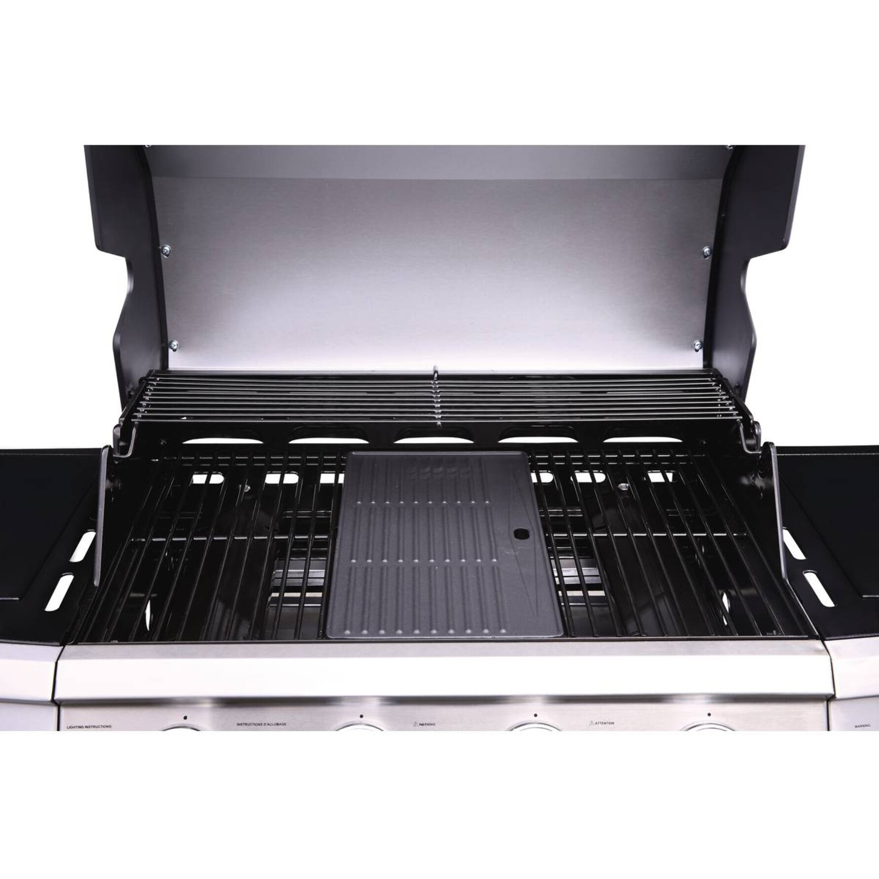 Barbecue gaz "Bingo 5" - 5 Brûleurs dont 1 latéral - 15.2kW + Housse protection - Noir