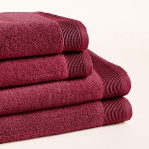 Set 4 Toallas Harmony Berry - Zero Twist - 600 Gramos