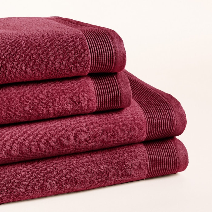 Set 4 Toallas Harmony Berry - Zero Twist - 600 Gramos