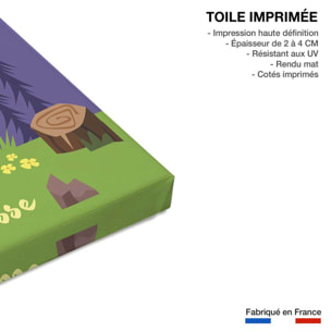 Tableau  l'amour des alpes suisse Toile imprimée