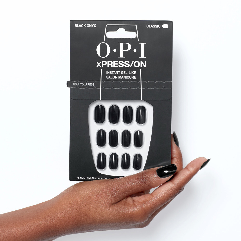 xPRESS-ON - Lady in Black - Faux ongles réutilisables, effet gel - OPI