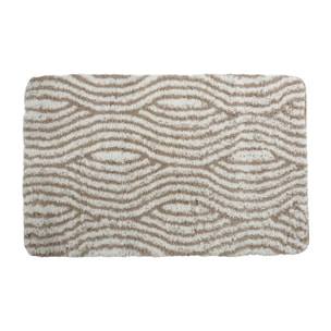 Tapis de bain Microfibre 50x80cm Wave Taupe MSV