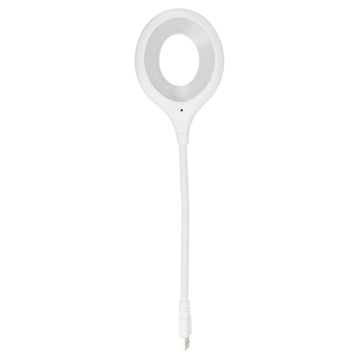 Lámpara con control por voz color blanco h.32cm