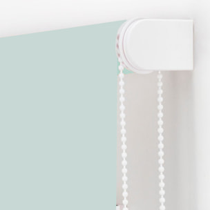 Well home estor enrollable translúcido liso - azul claro, 180 x 110cm (ancho x largo)/tamaño de la tela 177 x 105cm