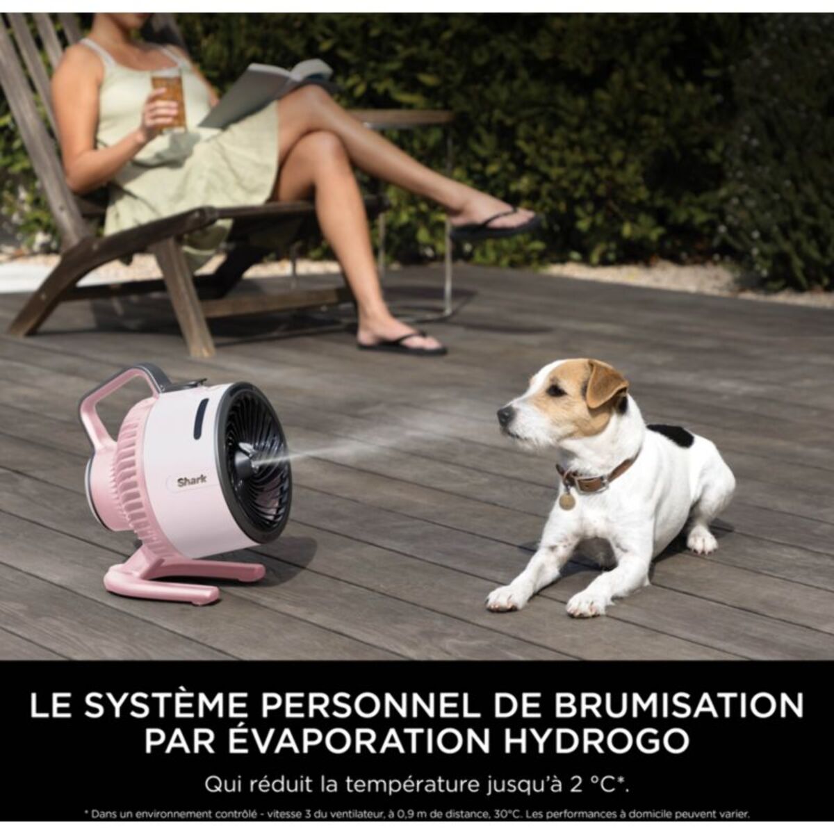 Ventilateur brumisateur SHARK FlexBreeze HydroGo FA050EUPK