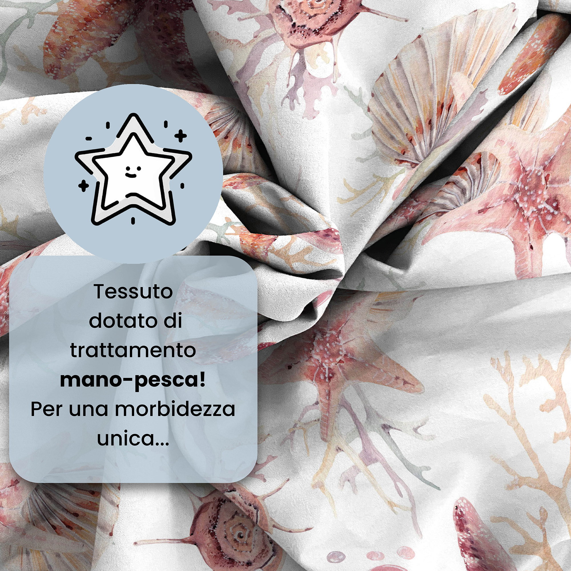 COMPLETO LETTO FANTASY, 100% Microfibra - STARFISH