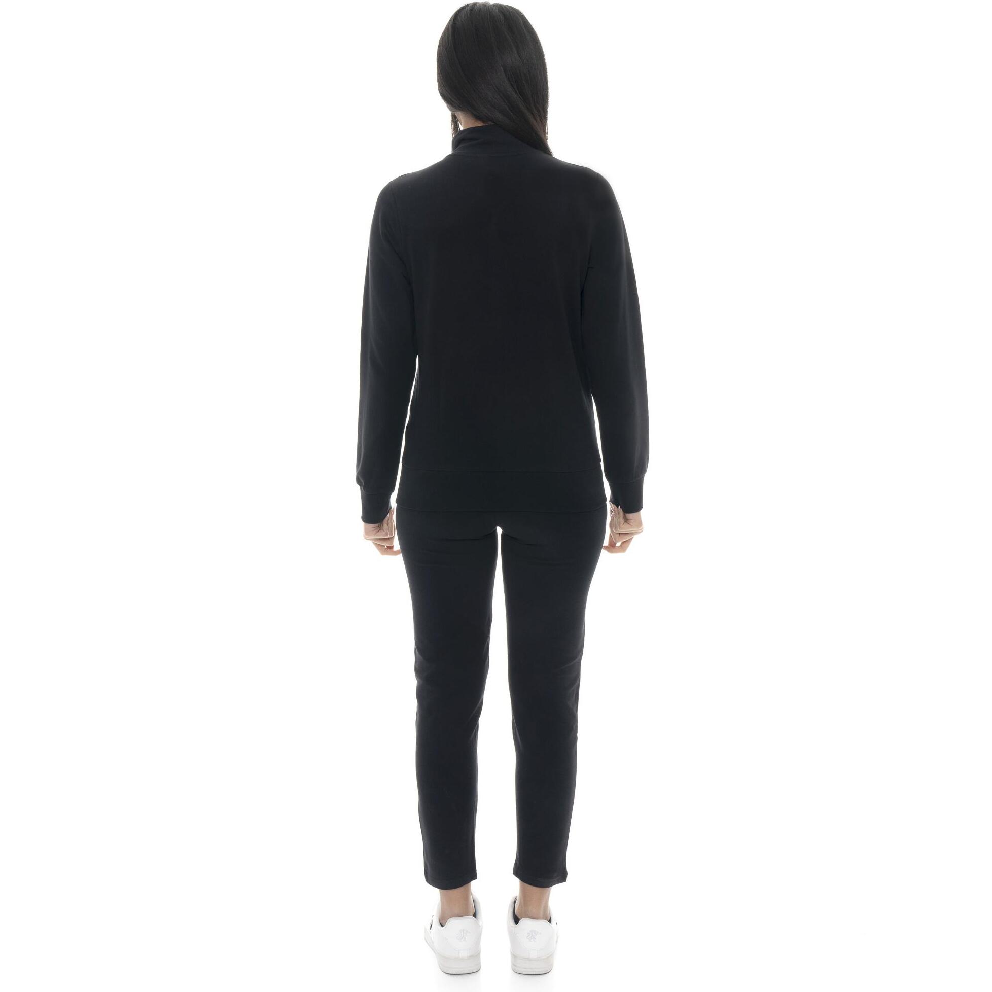 Tuta da donna in cotone non felpato con colletto e zip Leone Summer Bright