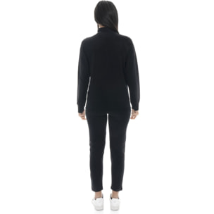 Tuta da donna in cotone non felpato con colletto e zip Leone Summer Bright