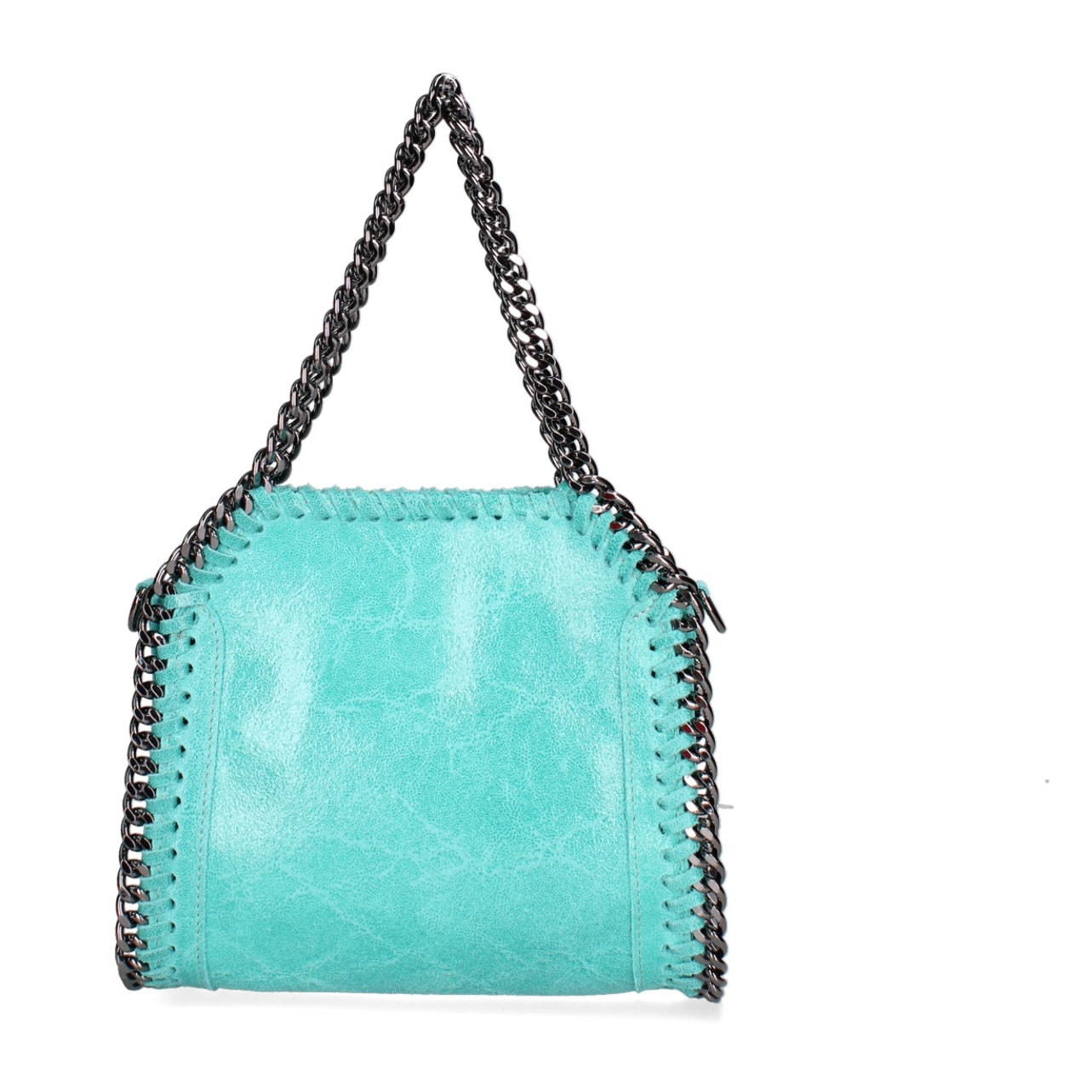 Borsa a mano da donna Made in Italy - Modello Zefira Chic - Pelle scamosciata stampata - 23.0 x 20.0 x 7.0 cm