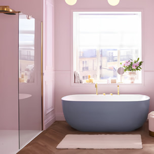 Baignoire îlot 170 x 80 cm Bastille Laque satinée Aigue marine
