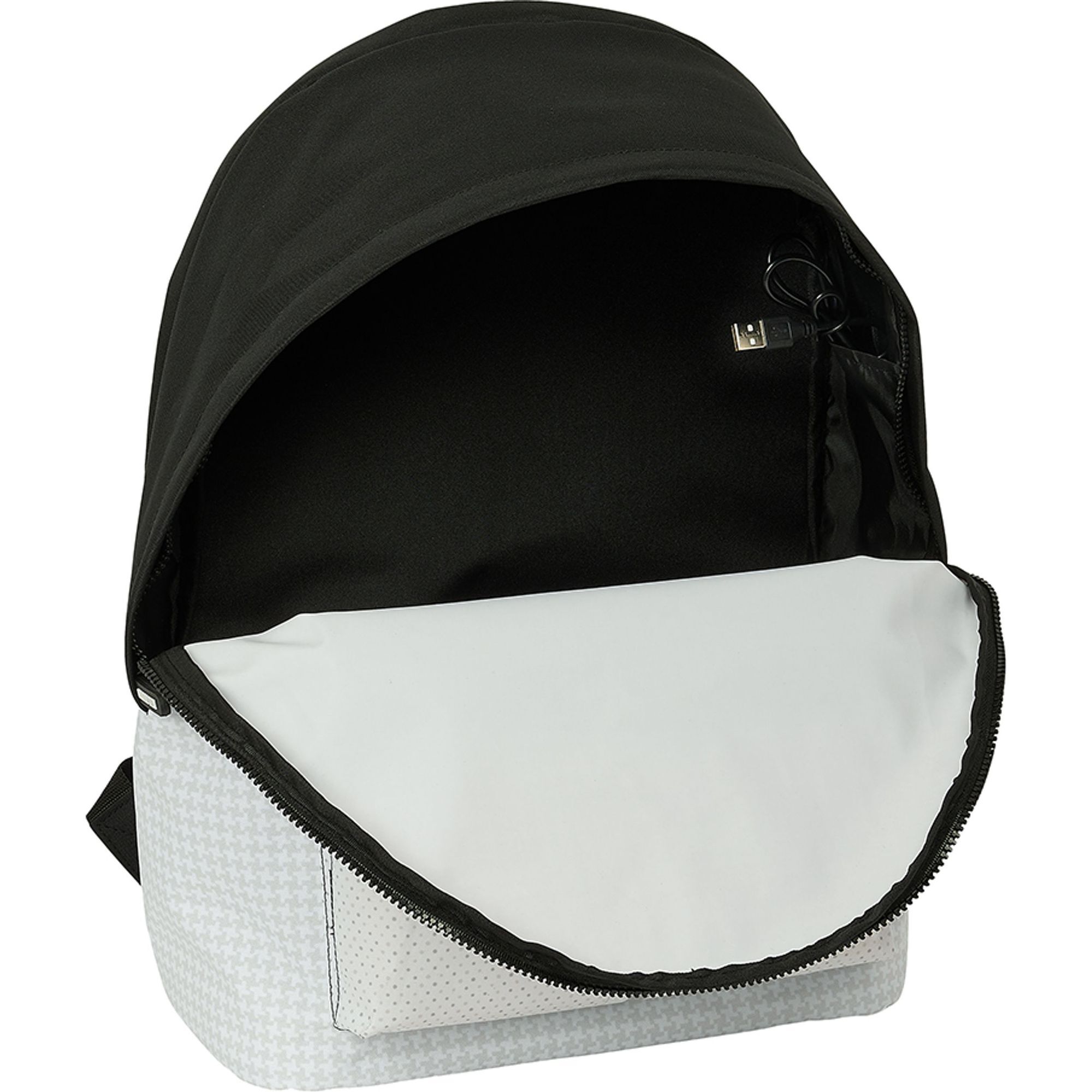 Mochila doble para portatil 15,6"+usb real madrid 1ª equip. 24/25