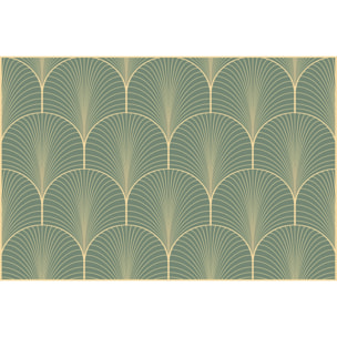 Set de 4 individuales de vinilo CERAMIKO, Greta verde 4u-30x45 cm