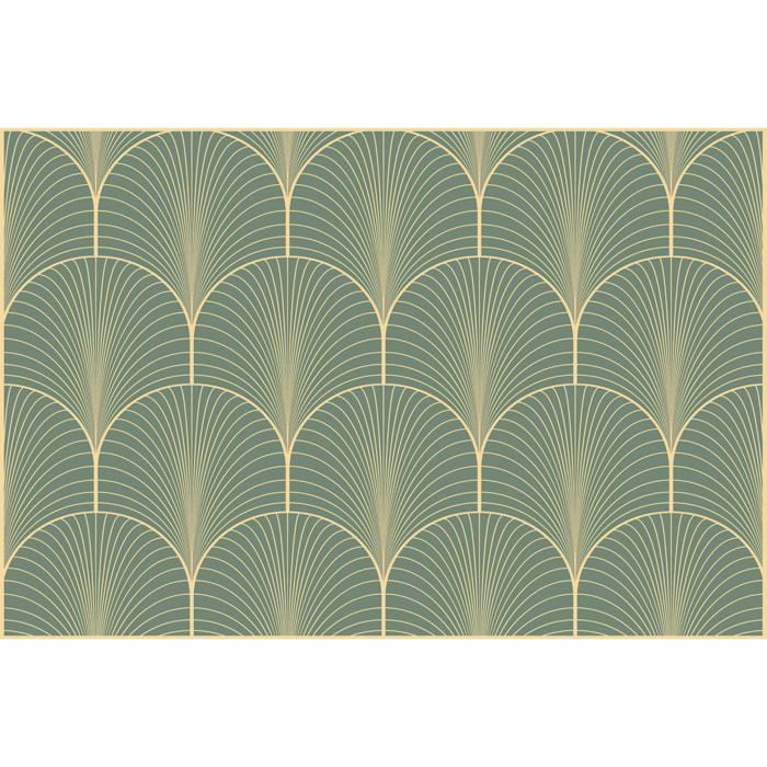 Set de 4 individuales de vinilo CERAMIKO, Greta verde 4u-30x45 cm