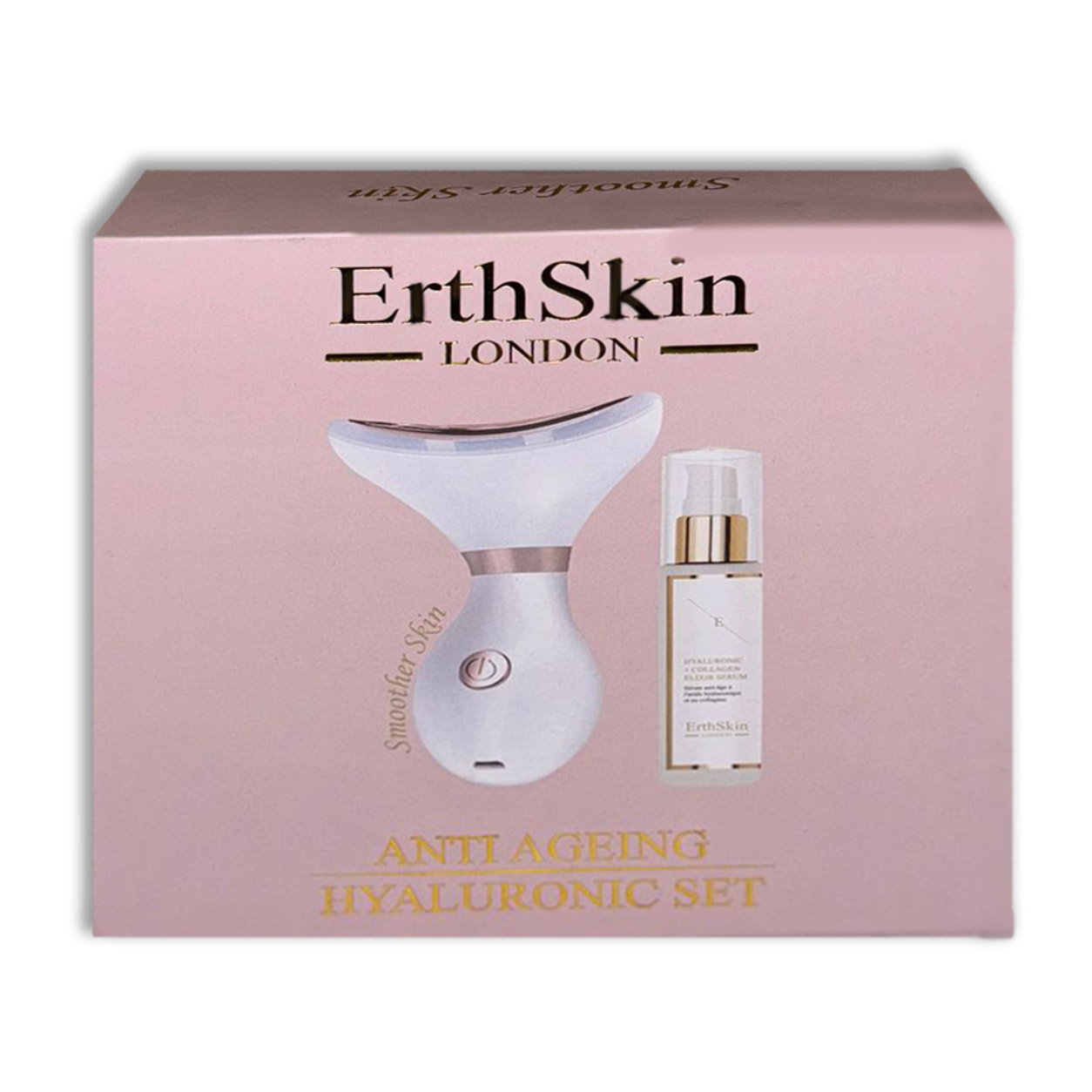 Set de ácido hialurónico antienvejecimiento (cuello y mandíbula + suero HA)