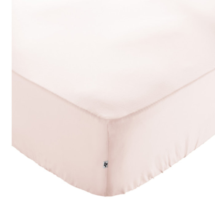 Drap housse 180 x 200 cm en coton avec bonnet H. 30 cm - AMBRE