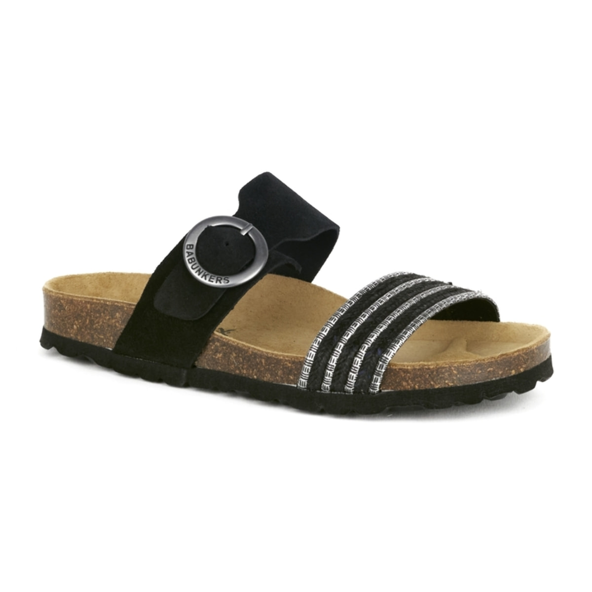 SANDALIA ALMERÍA BABUNKERS NEGRO